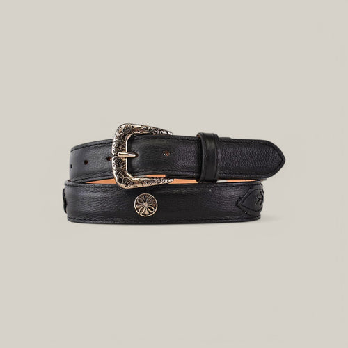 Alexa Black Belt - Roller Buckle