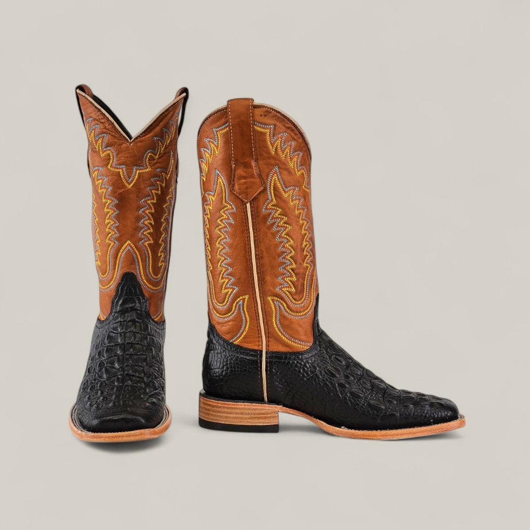 Canyon - Black - Square Toe Mens Boots