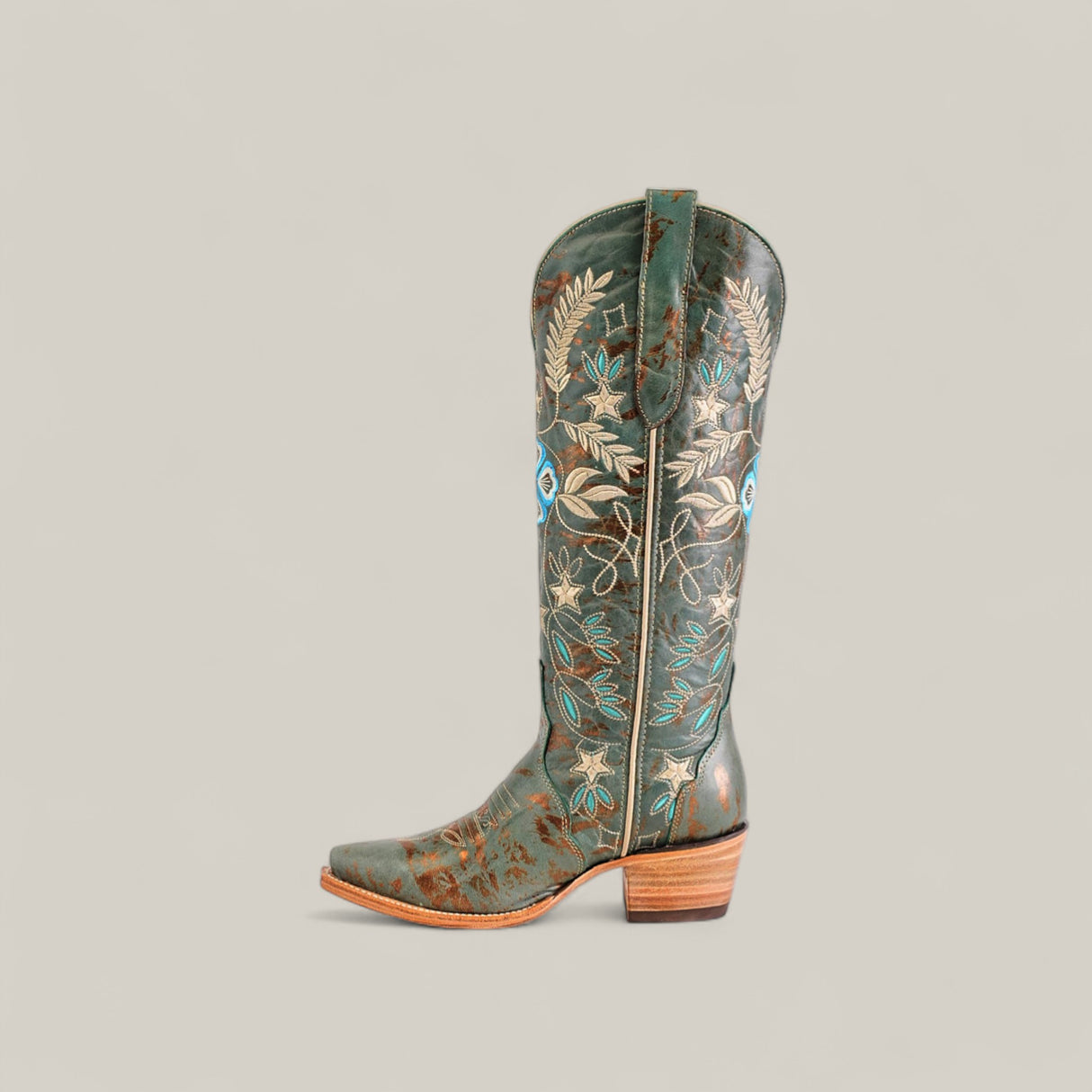 Madison Turquoise - Tall Shaft - Snip Toe