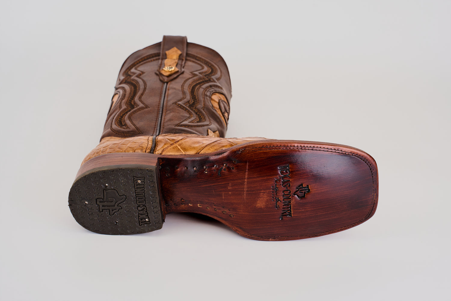 James - Fawn - Square Toe (Alligator Hornback)