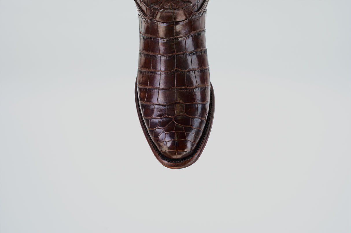 James - Brown - Round Toe (Full Alligator)