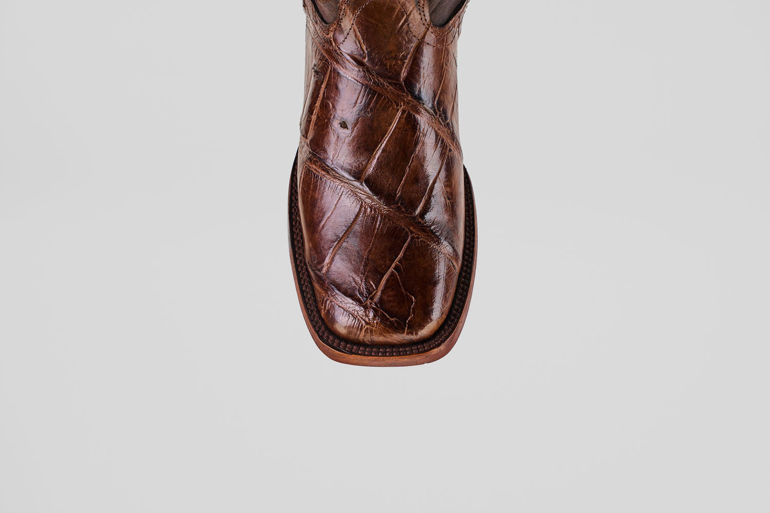 James - Tabaco - Square Toe (Alligator Hornback)