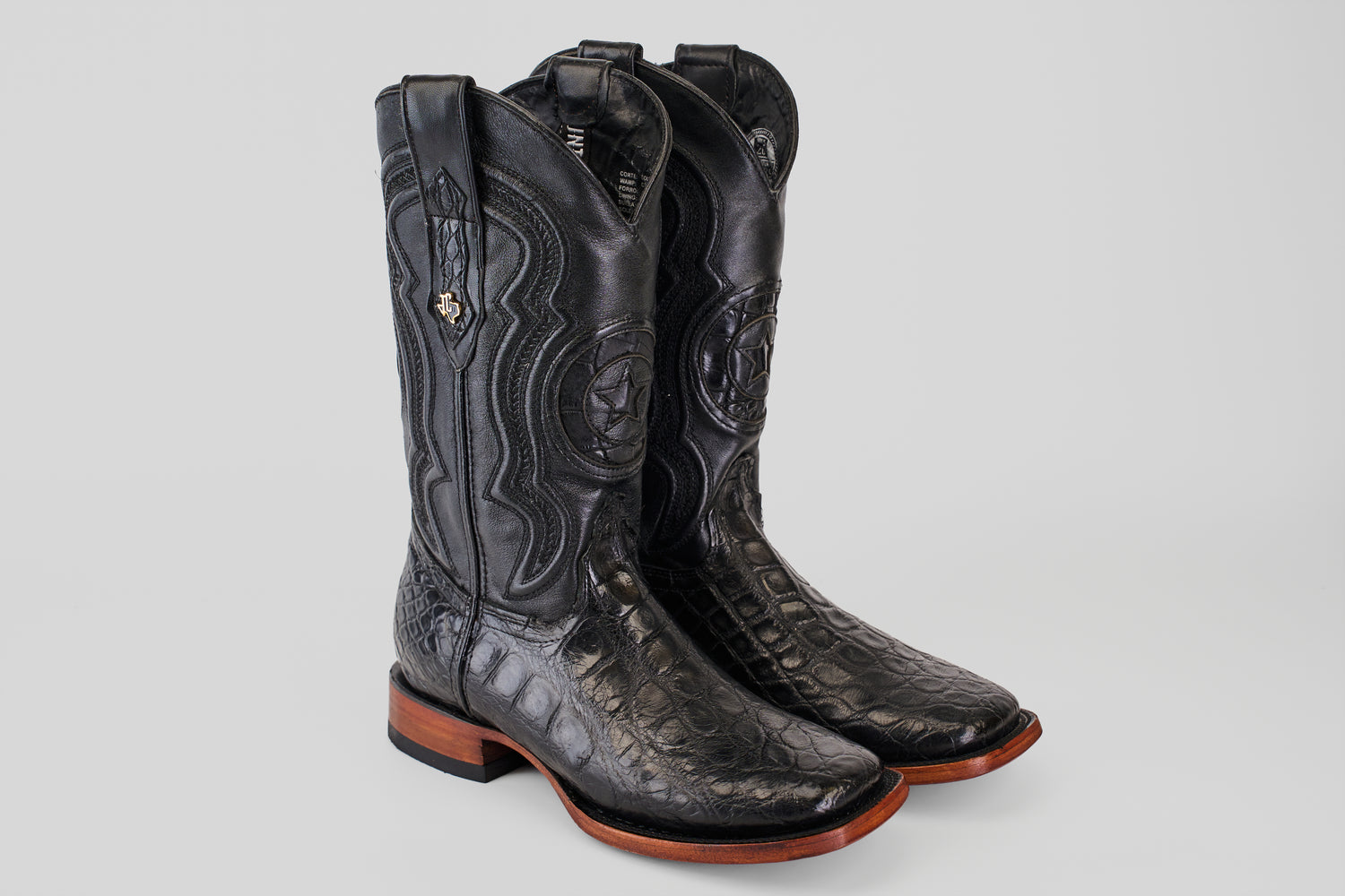 Exotic Alligator - Black - Square Toe