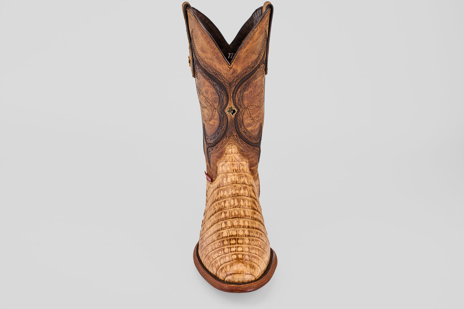 Exotic Caiman Belly - Fawn - Round Toe