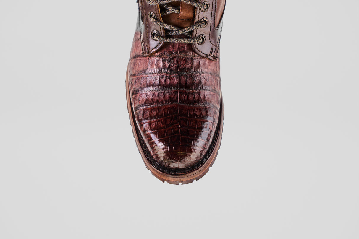 Cuadra Exotic Caiman Belly - Paris - Round Toe