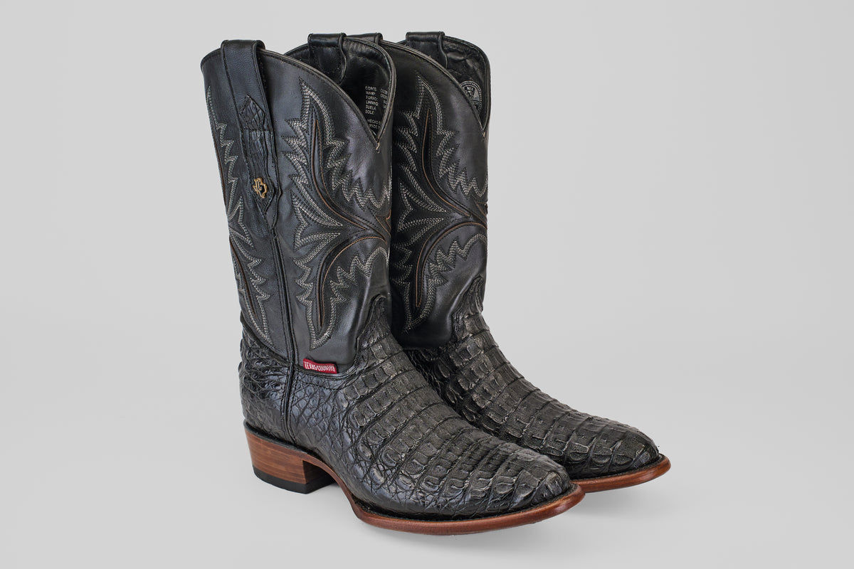 Rhodes HornBack - Black - Round Toe