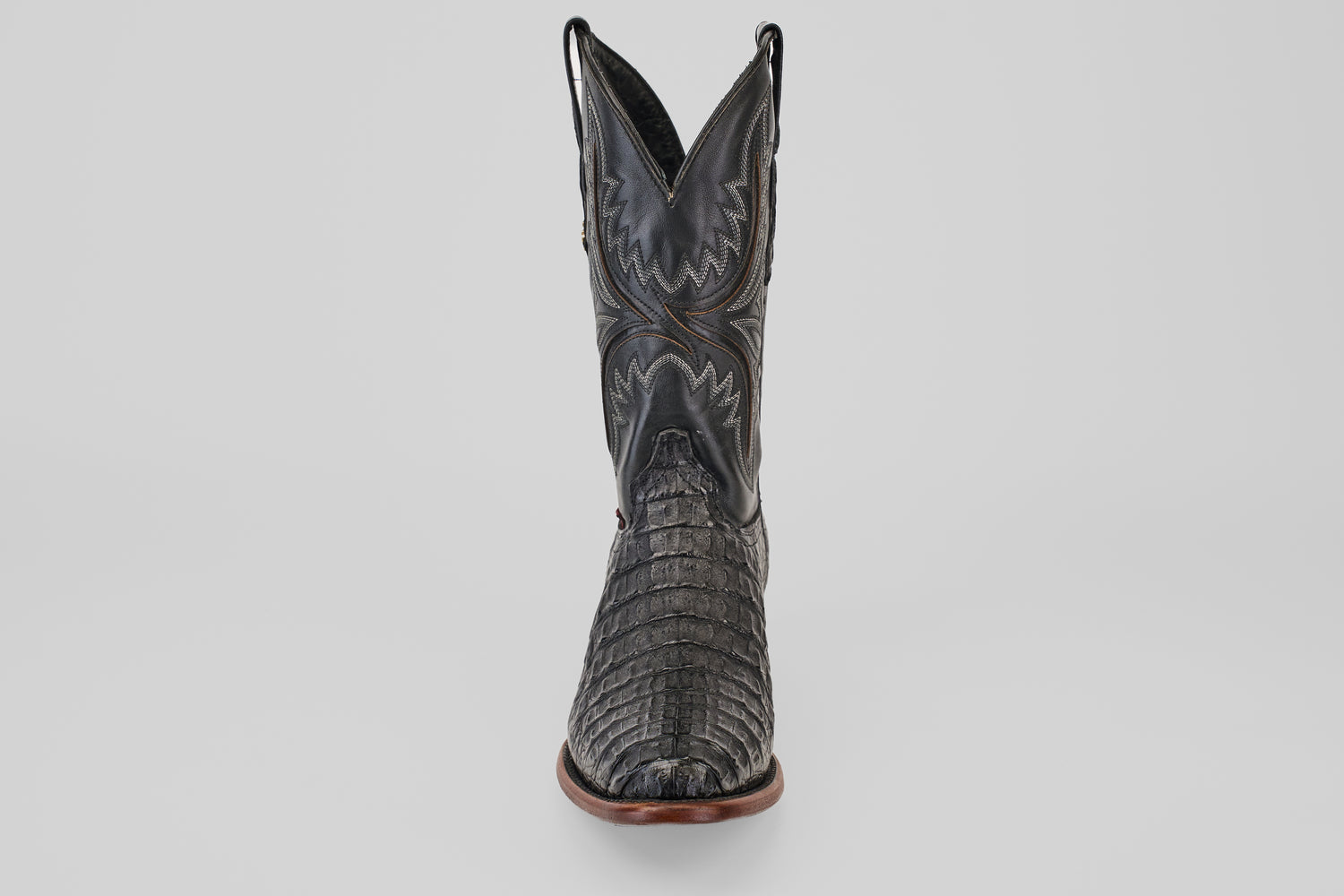 Rhodes HornBack - Black - Round Toe