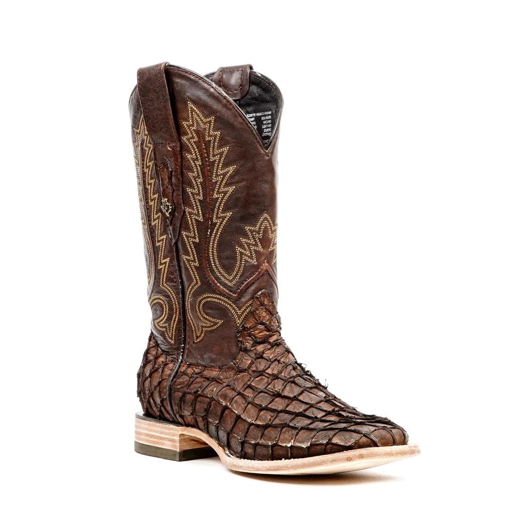 Pirarucu Fish Boots - Brown - Square Toe (PZ60 E.C.)