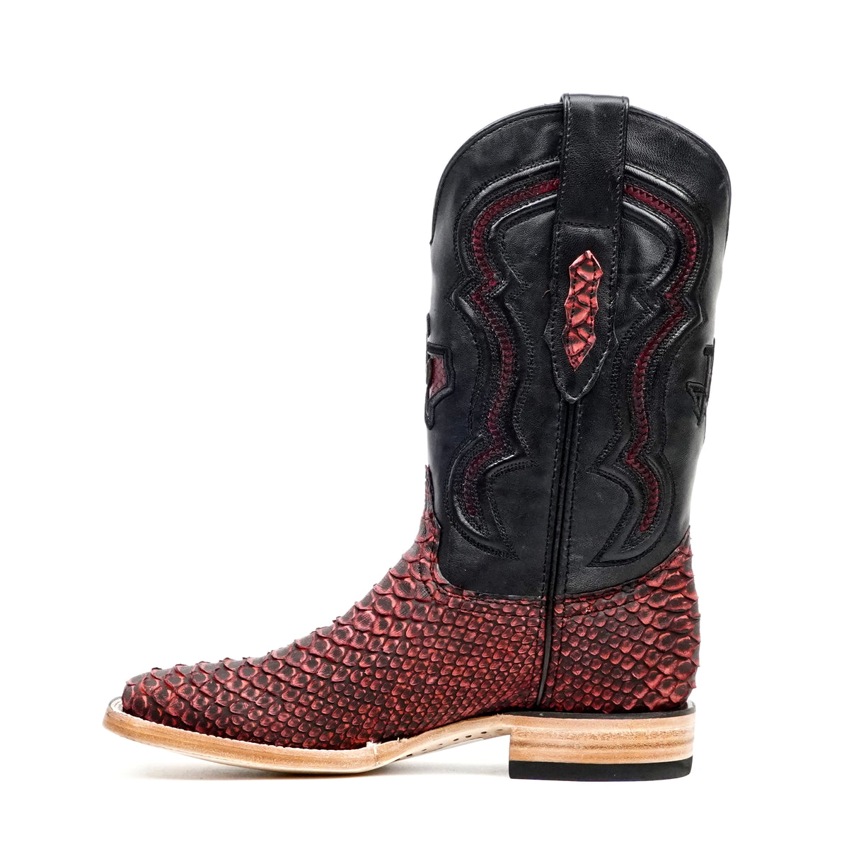 PN30 Python Rojo Nobuck H-501 - Gomez Western Wear