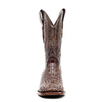 James Alligator Head Boots - Brown - Square Toe (LG10) - Gomez Western Wear
