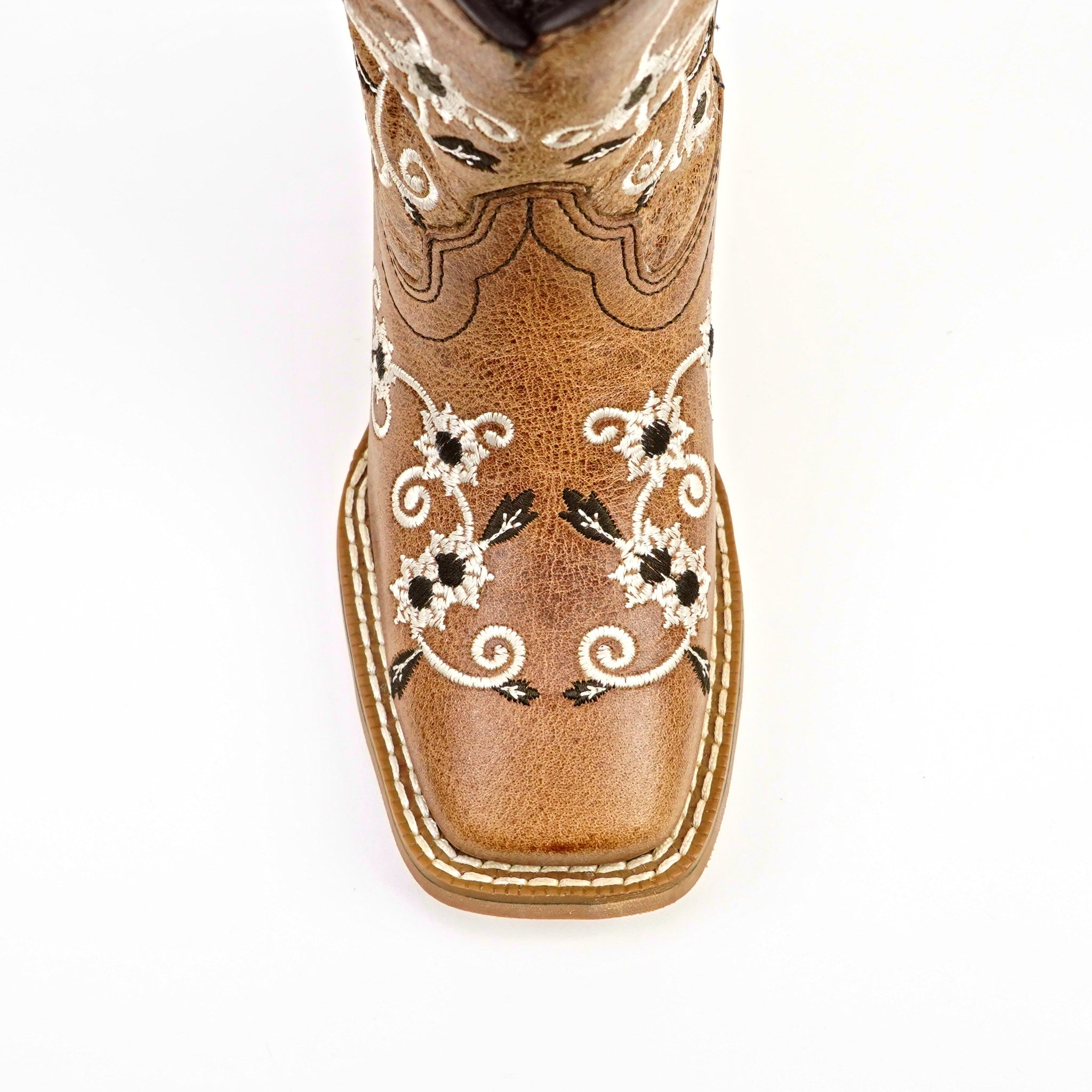 Kids Cowboy Boots - Brown - Square Toe (TCK018)