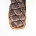 Butch Pirarucu Fish Boots - Matte Brown - Square Toe
