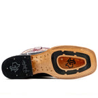 Botas Ranger Caiman Full Belly - Negras - Punta Cuadrada