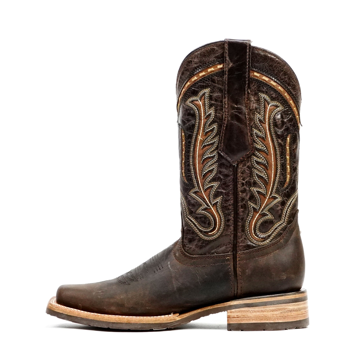 Botas Vaqueras Azkar Tan - Antideslizantes - Punta Rodeo (E28)