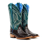 Botas Ranger Caiman Belly - Marrón - Punta Cuadrada