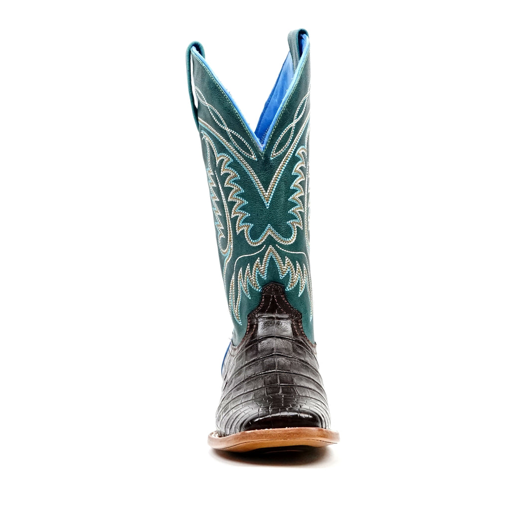 Botas Ranger Caiman Belly - Marrón - Punta Cuadrada