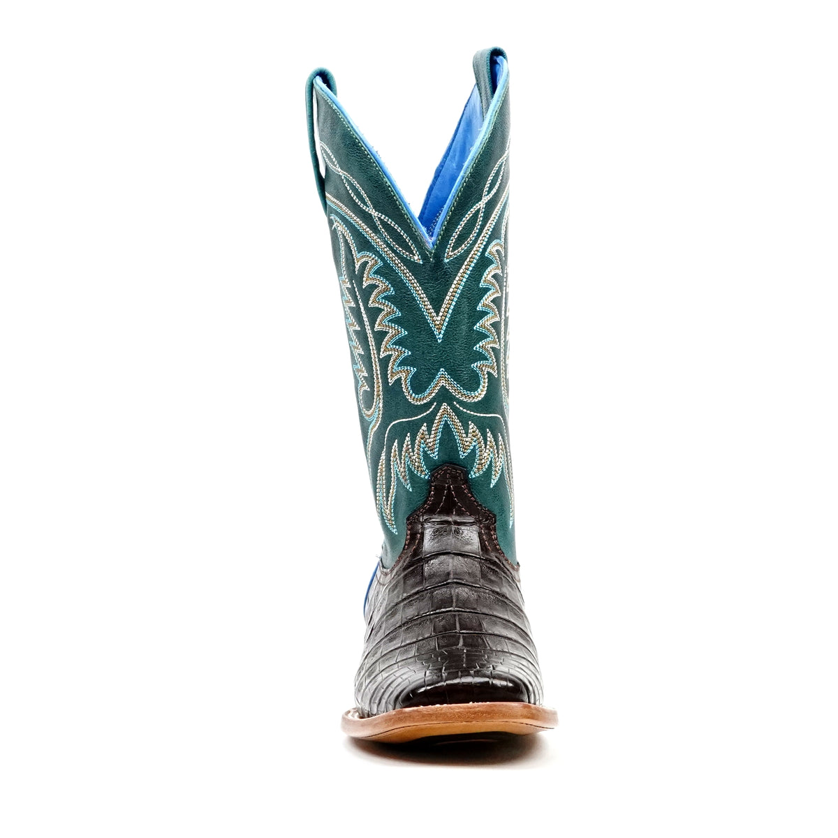 Botas Ranger Caiman Belly - Marrón - Punta Cuadrada