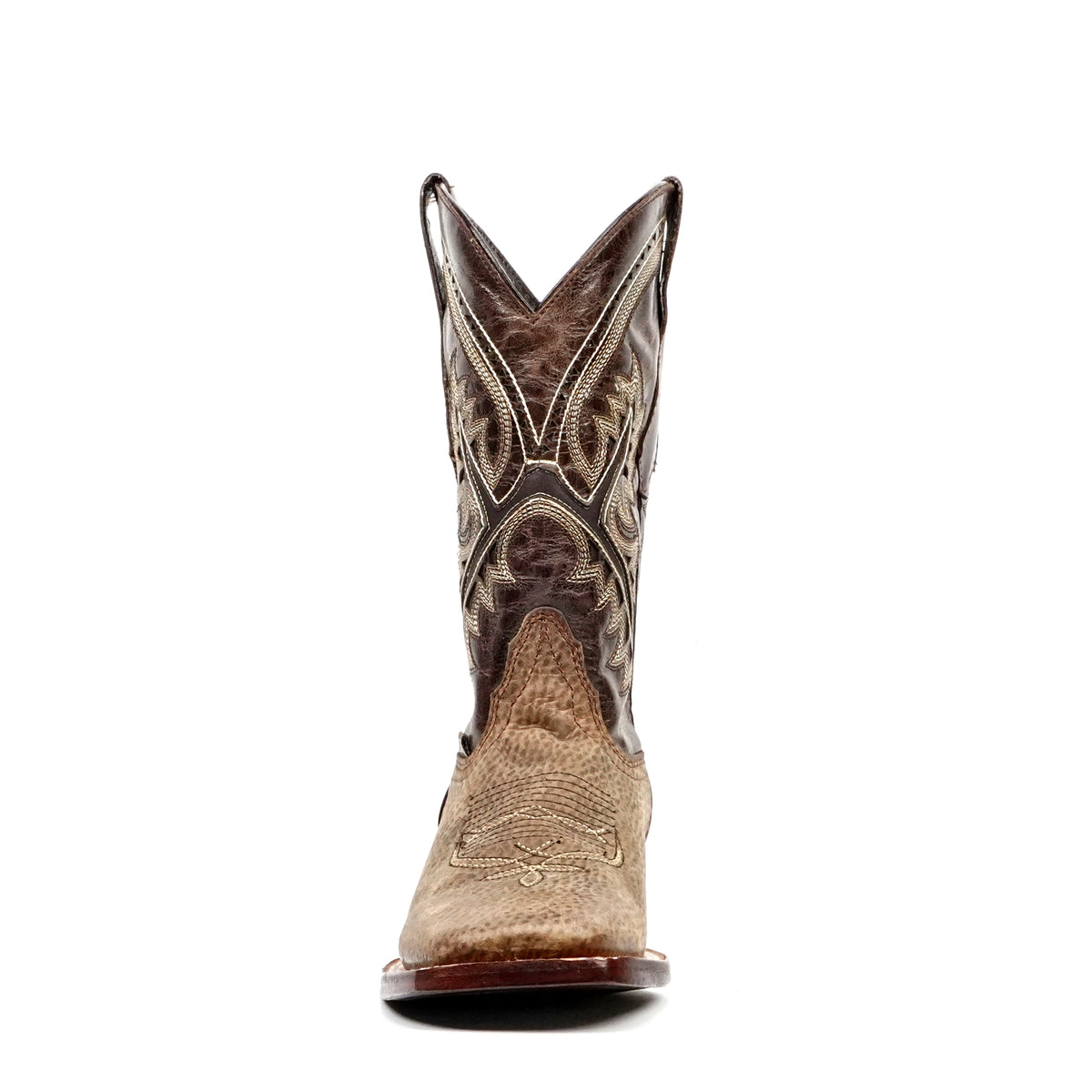 Botas Vaqueras Cheyenne de Chocolate - Punta Cuadrada (E29)