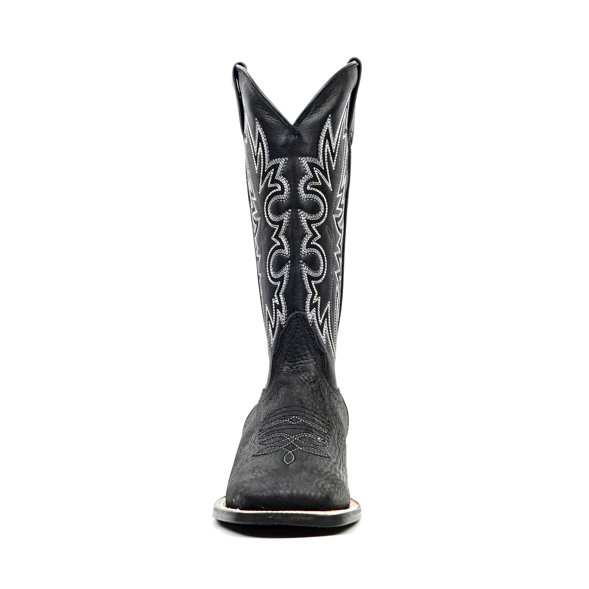 Cheyenne Black Cowboy Boots - Square Toe (E29)