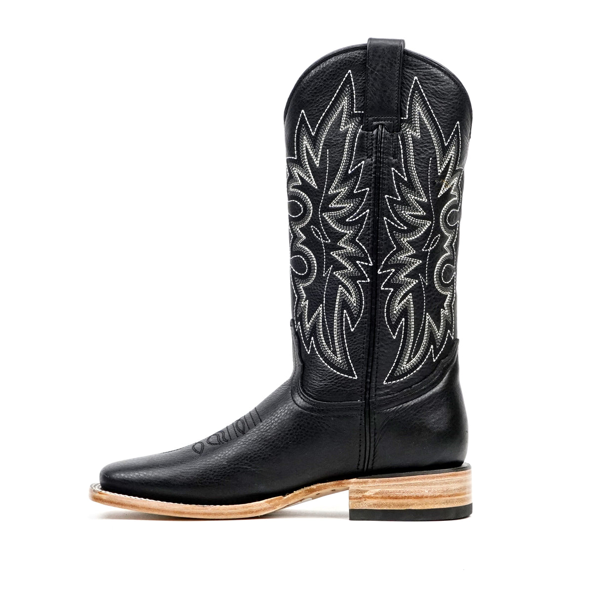 Barcelona Black Cowboy Boots - Square Toe (E422)