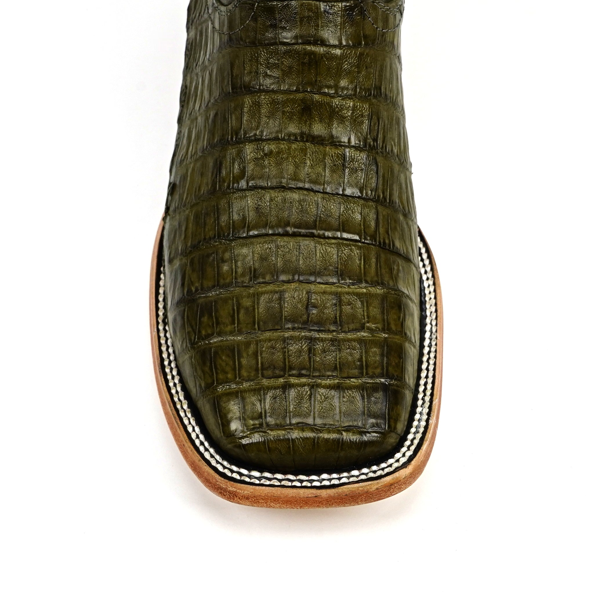 Rhodes Caiman Belly Boots - Agave - Square Toe (LM10)