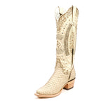 Python Cappuccino Cowgirl Boots - Tall Shaft - Snip Toe (E31)