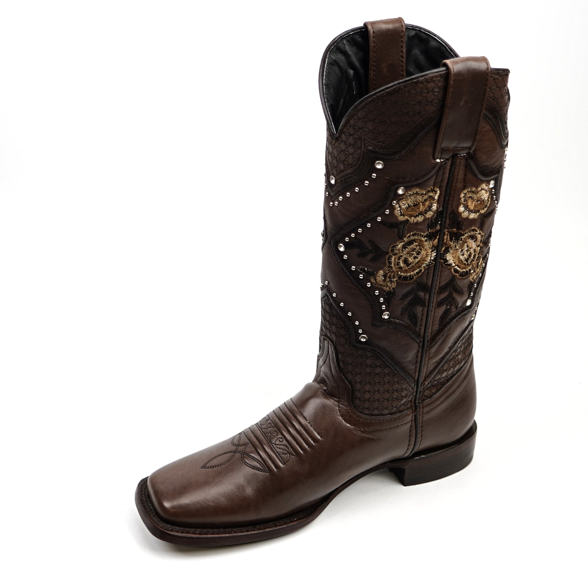 Cleyton Brown Cowgirl Boots - Short Shaft - Rodeo Toe (E847)