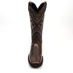 Cleyton Brown Cowgirl Boots - Short Shaft - Rodeo Toe (E847)