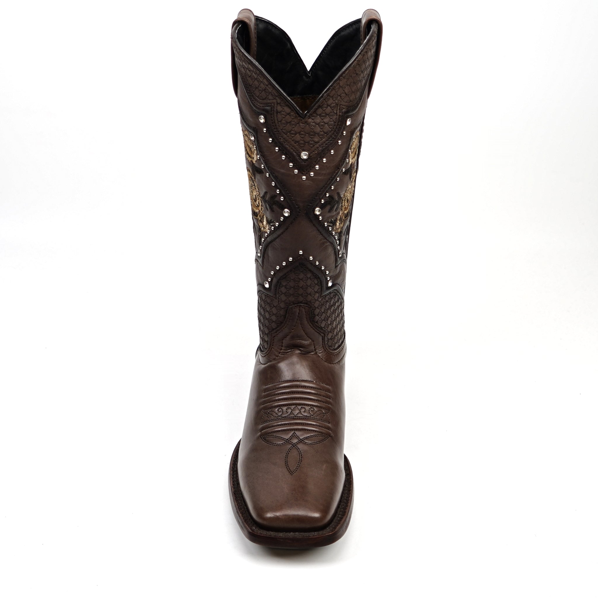 Cleyton Brown Cowgirl Boots - Short Shaft - Rodeo Toe (E847)