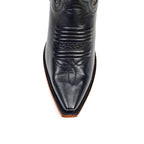Priscila Cleyton Black Cowgirl Boots - Tall Shaft - Snip Toe (E871)