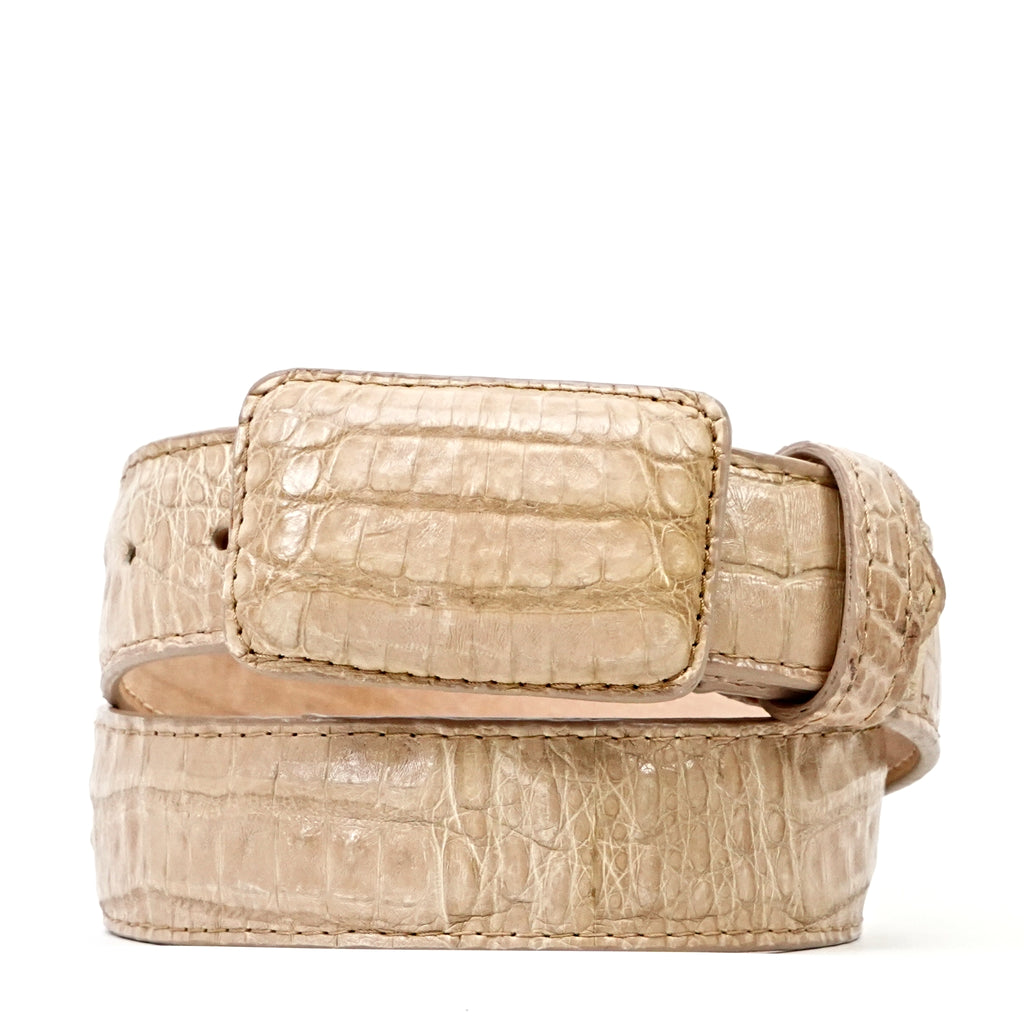 Exotic Full Quilt Caiman Belt - Orix (C-001)