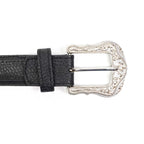 Cheyenne Black Leather Belt (C-V4601)