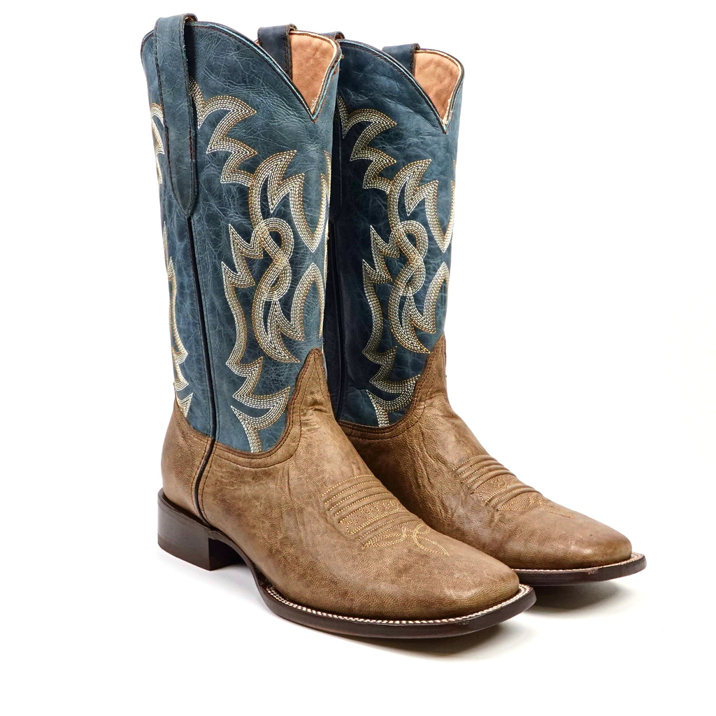 Sierra Cinnamon Cowboy Boots - Square Toe (E938)