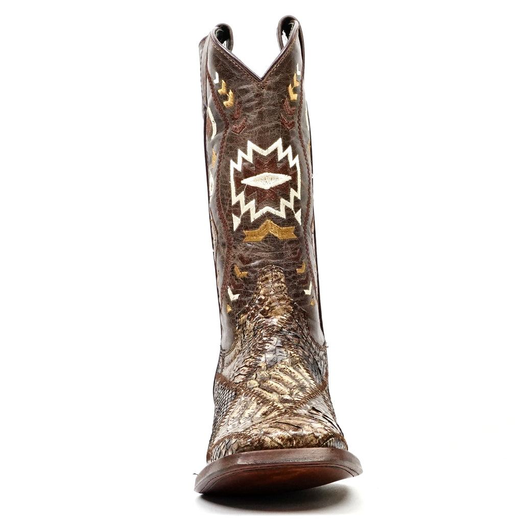Chameleon Python Boots (Youth) - Square Toe (R003)
