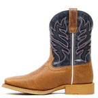 Texas Country Tan Youth Boots - Slip=Resistant Sole - Square Toe (TCK007)
