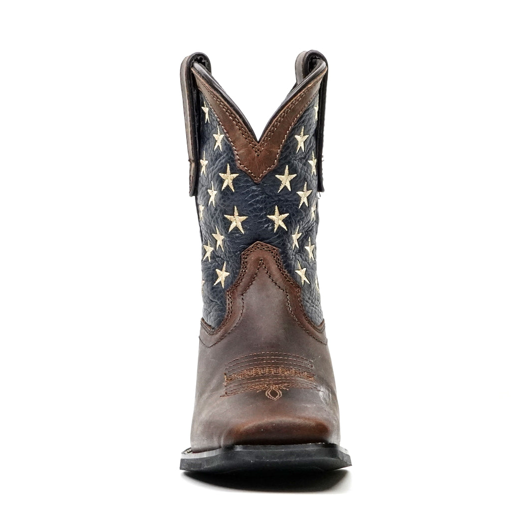 Texas Country Brown Leather Boots - Slip-Resistant Sole - Square Toe (TCK002)