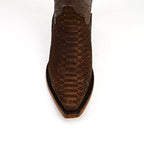 Python Tamarind Cowgirl Boots - Tall Shaft - Snip Toe (E31)