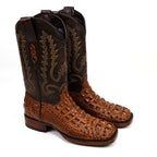 James Alligator Head Boots - Antique - Square Toe (AP50)