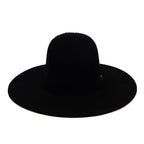 TC Hats - 6X Open Crown Grizzly - Black