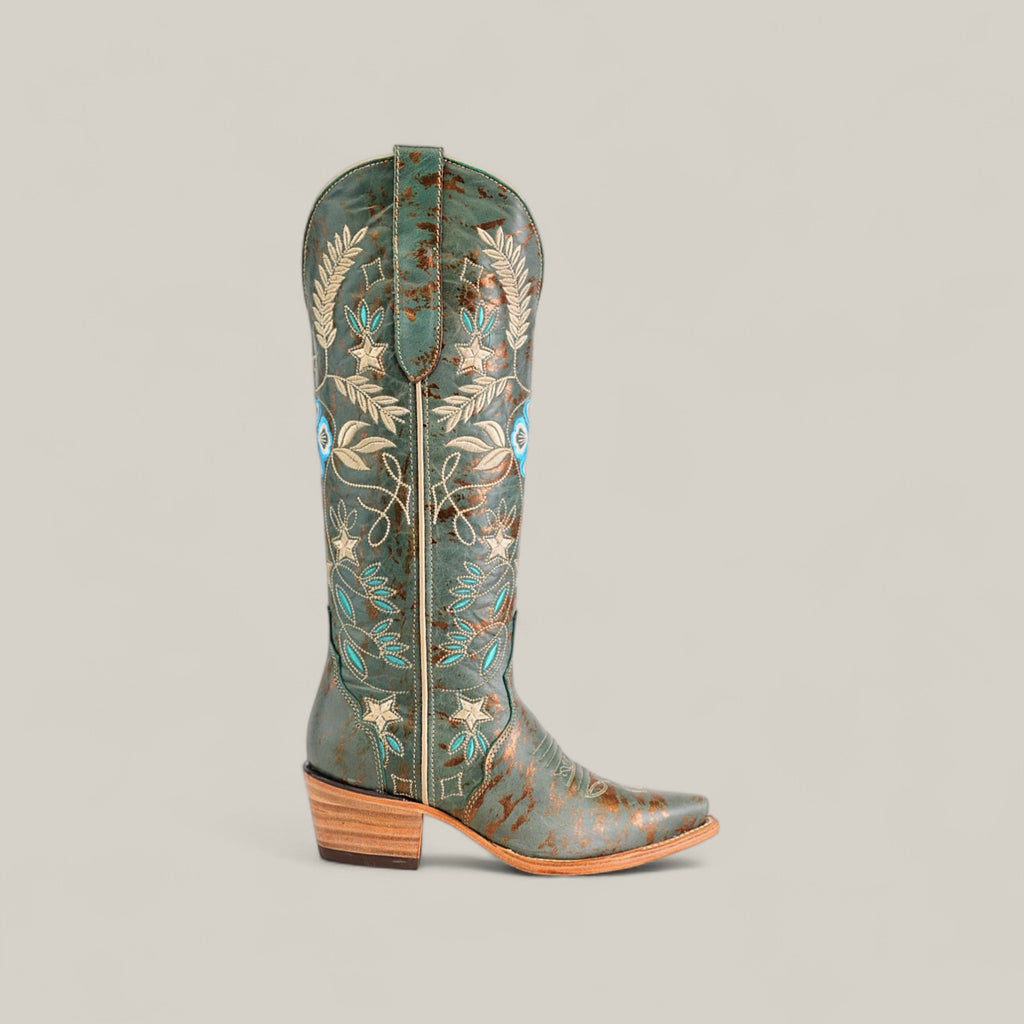 Madison Turquoise - Tall Shaft - Snip Toe