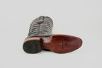 James Full Alligator Boots - Black - Round Toe (FU220)