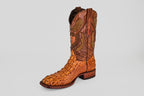 James Alligator Head Boots - Cognac - Square Toe (AP50)