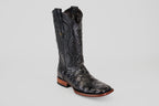 James Alligator Hornback Boots - Black - Square Toe (LG10)