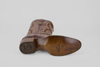 Rhodes Caiman Hornback Boots - Tobacco - Round Toe (LM220)