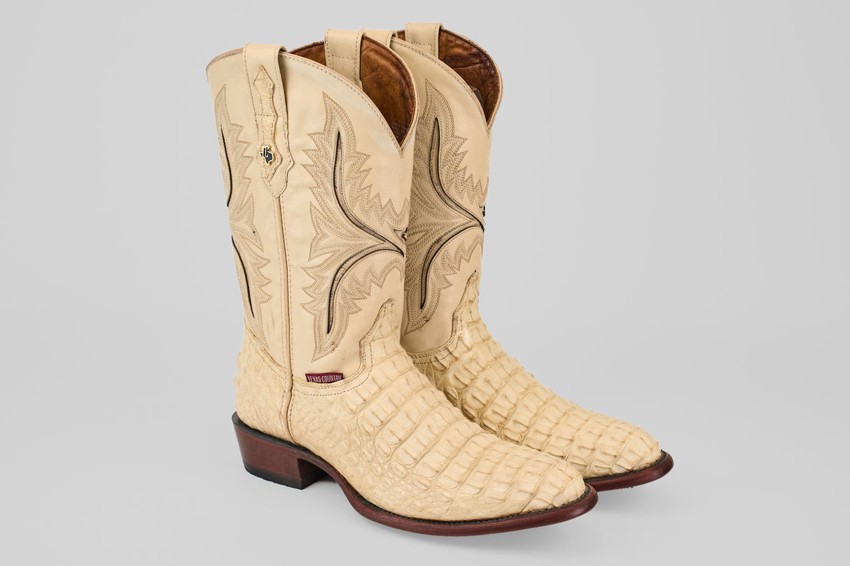 Rhodes HornBack - Bone - Round Toe