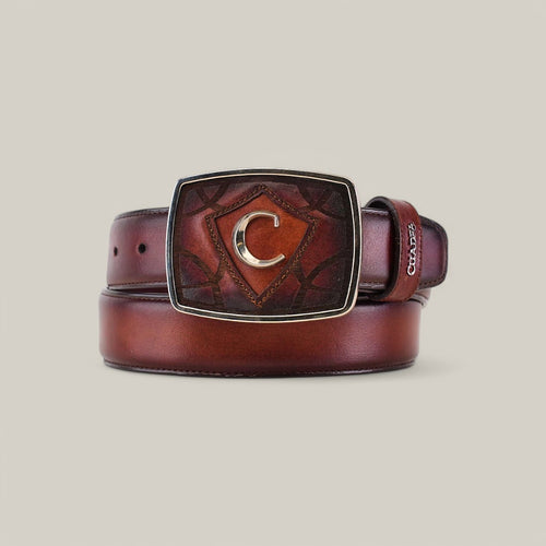 BC158 Over Chestnut Laser Belt