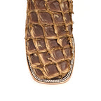 Connor Pirarucu Fish Boots - White Matte - Square Toe (PZ60)